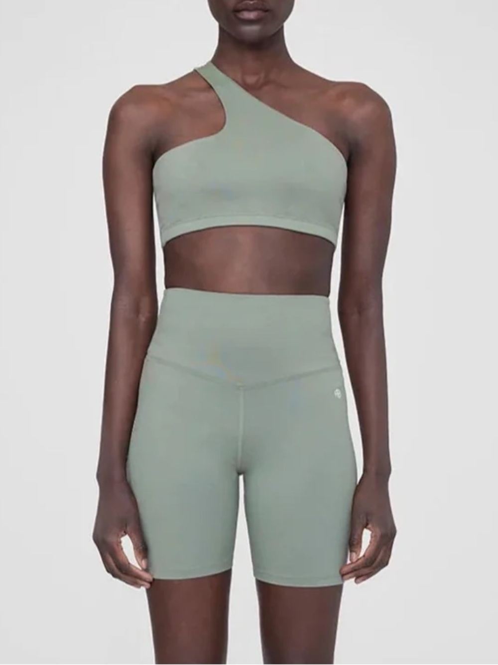 ANINE BING Jules sports bra in Artichoke green size M